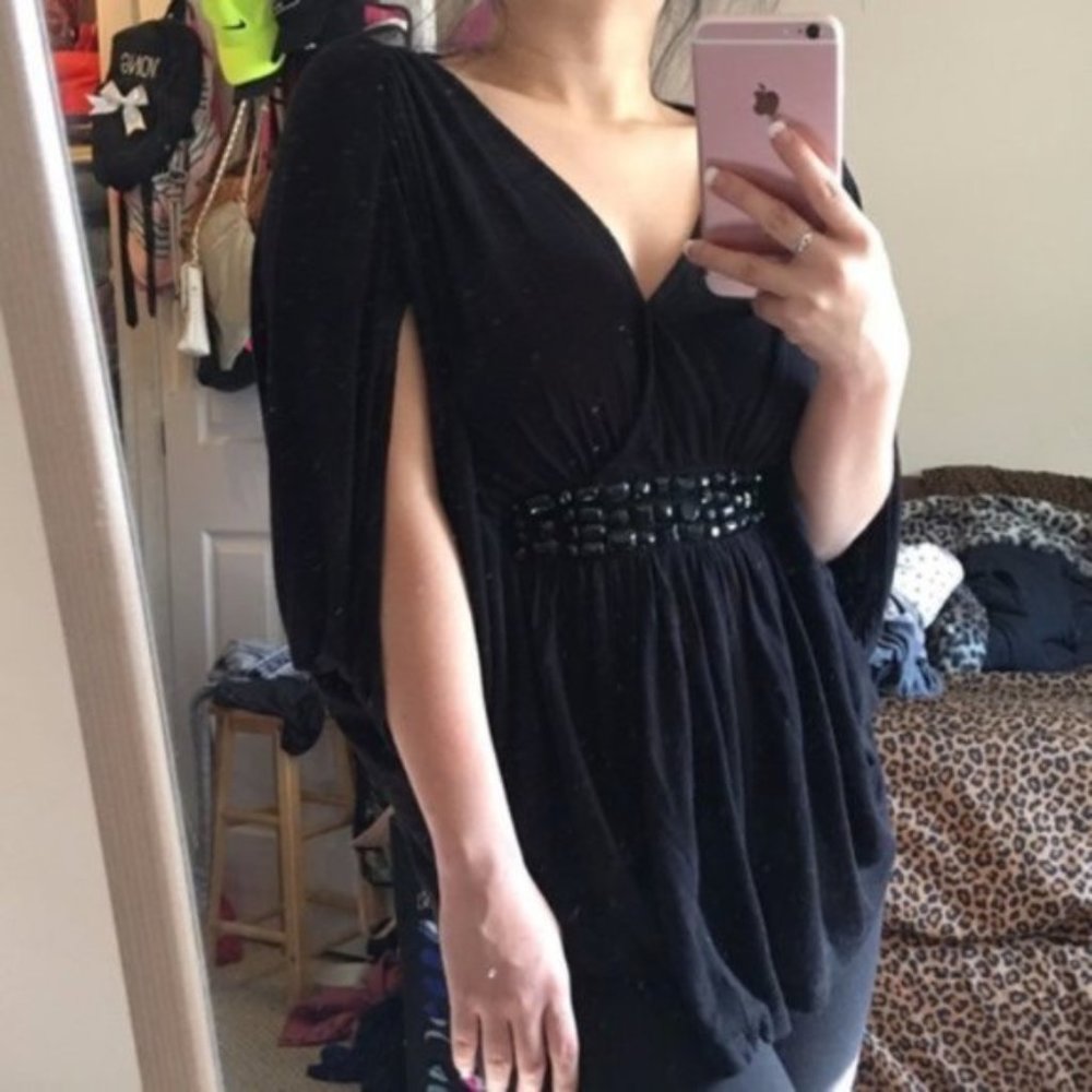 Rue 21 Chic Oversized Tie Back Blouse